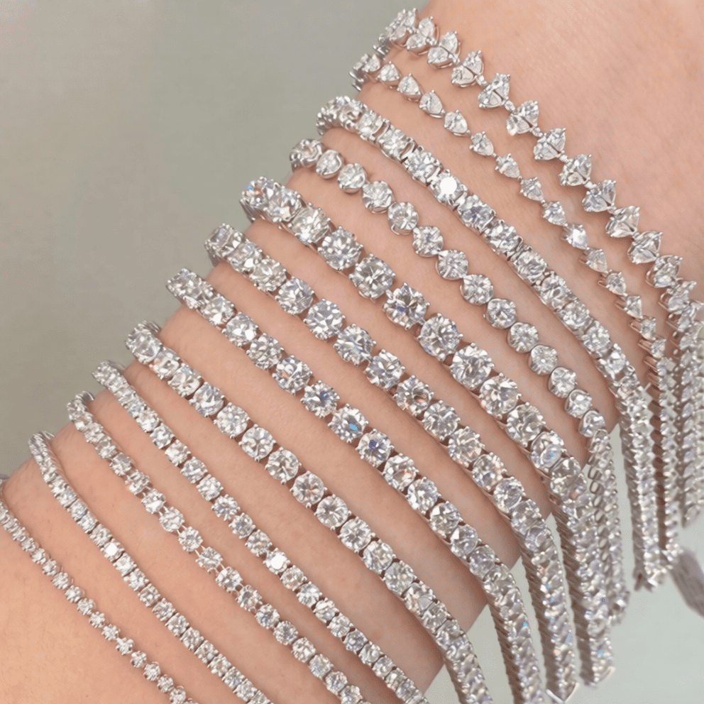 Collezione Bracciali Tennis Uomo con Diamanti da Laboratorio